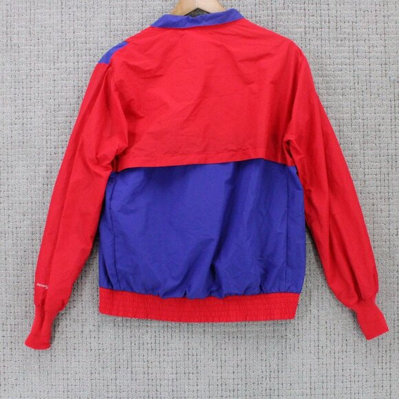Moving Comfort Jacket Mens Large L Red & Blue Full Zip Retro Vintage 80s - Picture 7 of 9